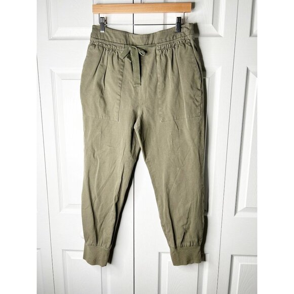 Kinly Green High Waisted Drawstring Waist Jogger Pants Women's Size Large L - Picture 3 of 12